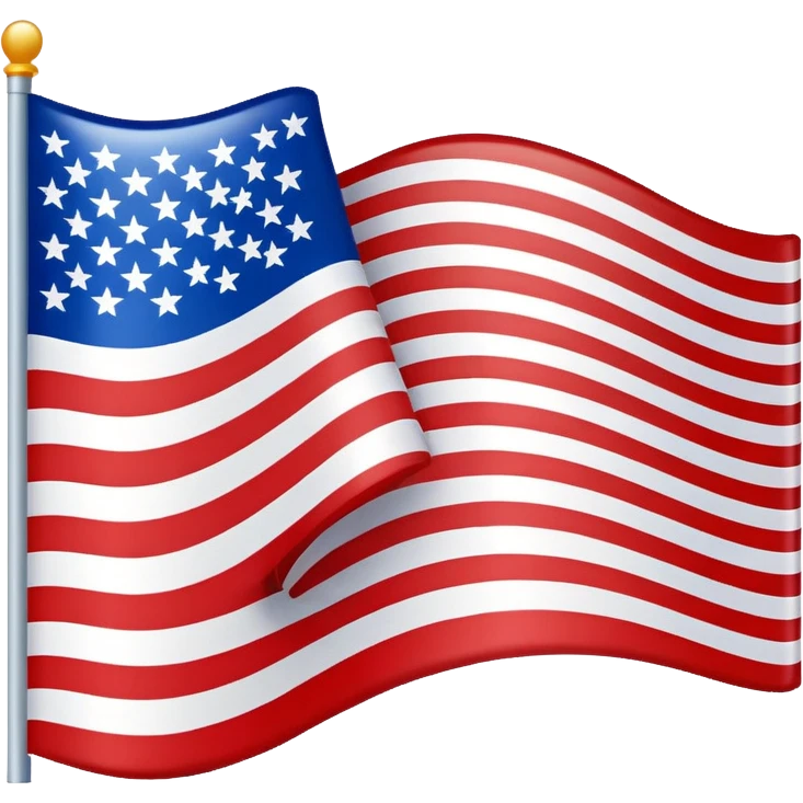 Upside down American flag emoji