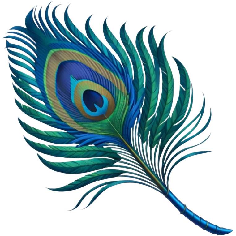 Peacock feather emoji