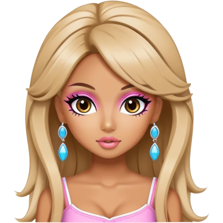 gyaru style, pretty makeup, pretty bratz baddie emoji