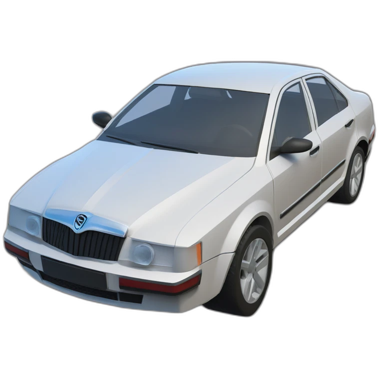lowpoly render of Skoda Octavia RC car by Traxxas emoji