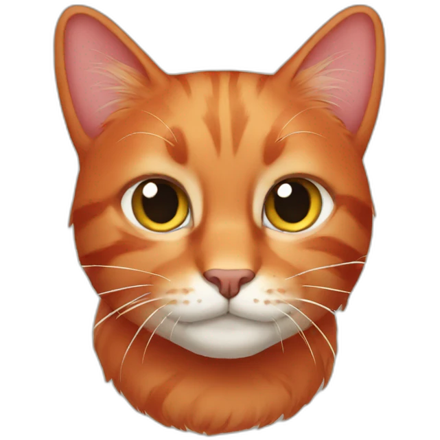 red-cat emoji