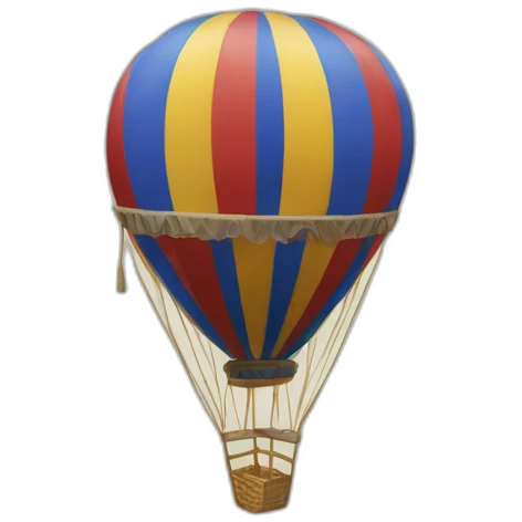 Montgolfière percée emoji