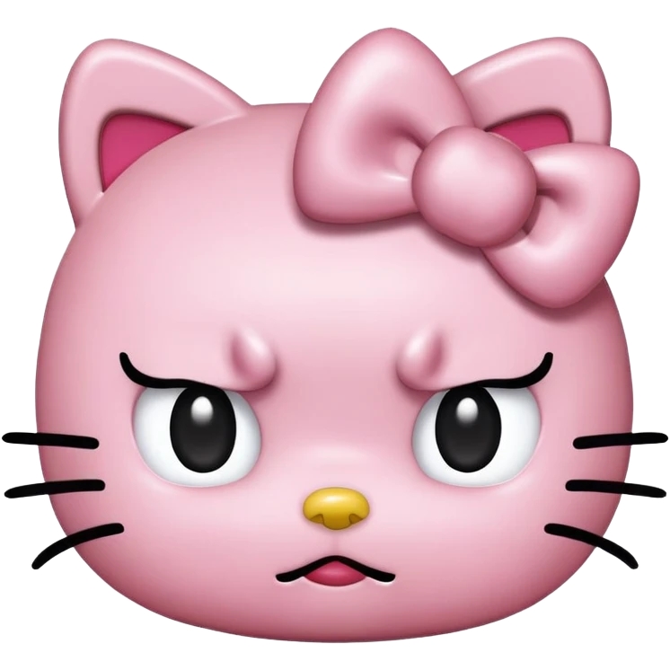 hello kitty disgusted  emoji