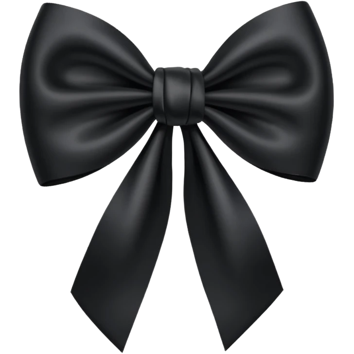 Black bow emoji
