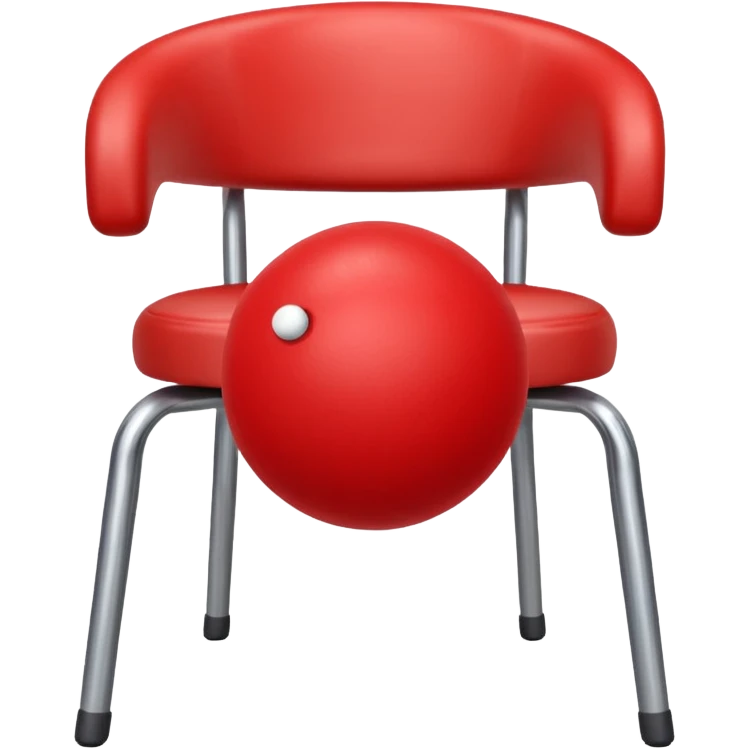 Ball under chair emoji