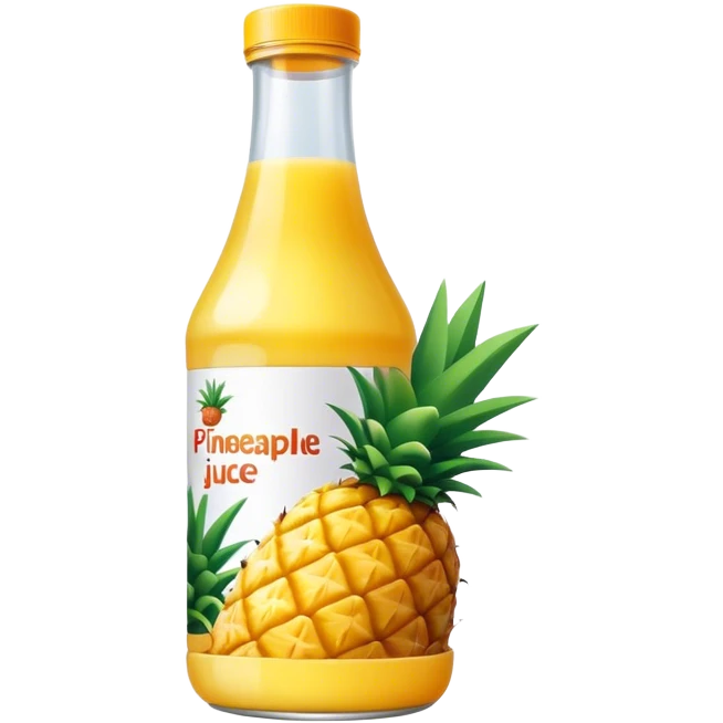 Pineapple juice bottlz emoji