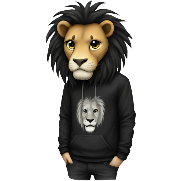 Emo lion emoji