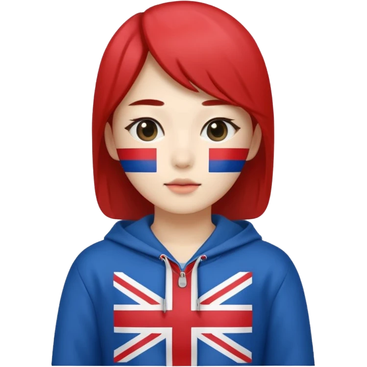 Korean flag combined with england emoji emoji