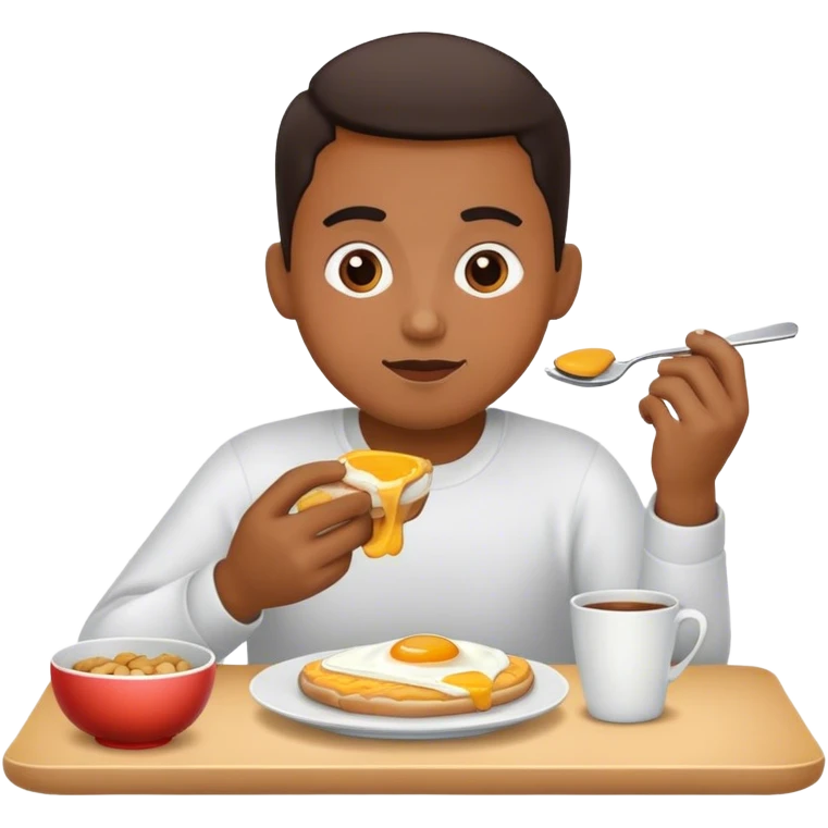 Pape with breakfast emoji