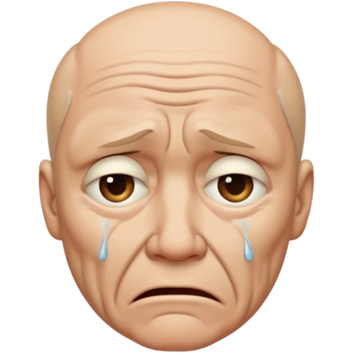 crying man face emoji