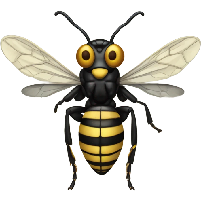 Realistic, scary wasp emoji
