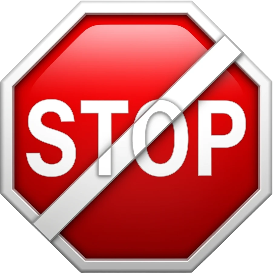 mensaje de stop emoji