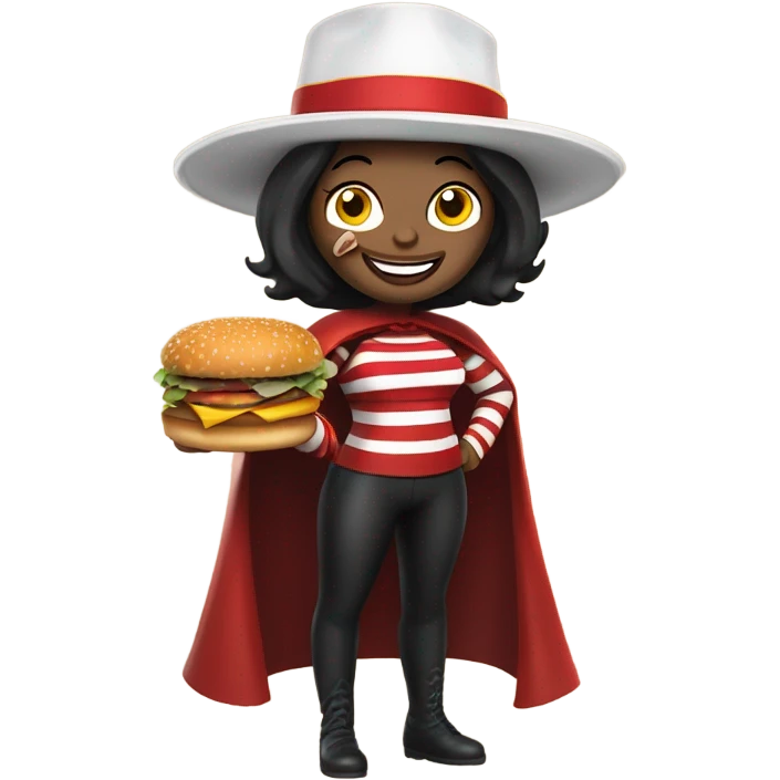 McDonald’s Hamburglar as a woman emoji