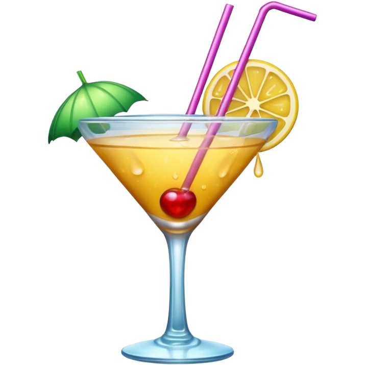 Cocktail in the rain  emoji