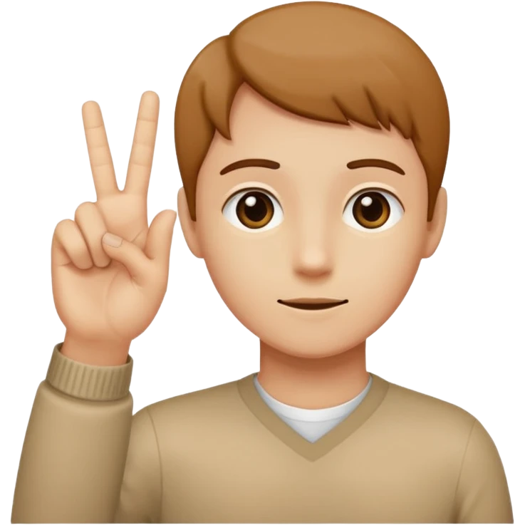 Make a person holding up one hand 6 and the outher a 7 emoji