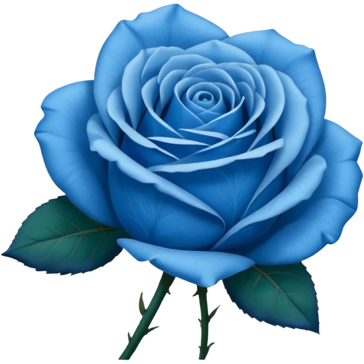 Blue rose  emoji