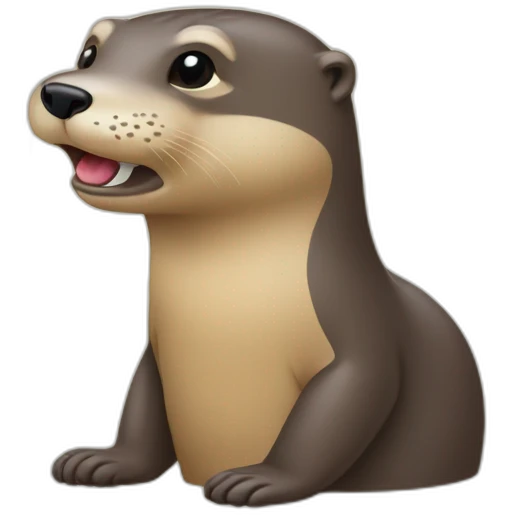 Loutre qui boit une bière emoji