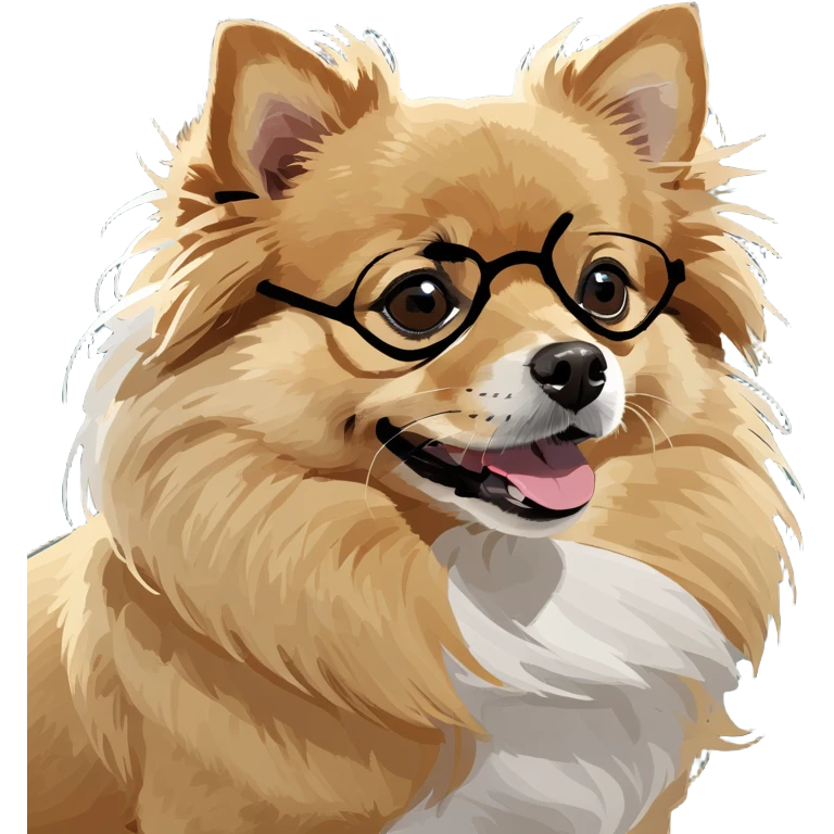 Dog Pomeranian shpitz  emoji