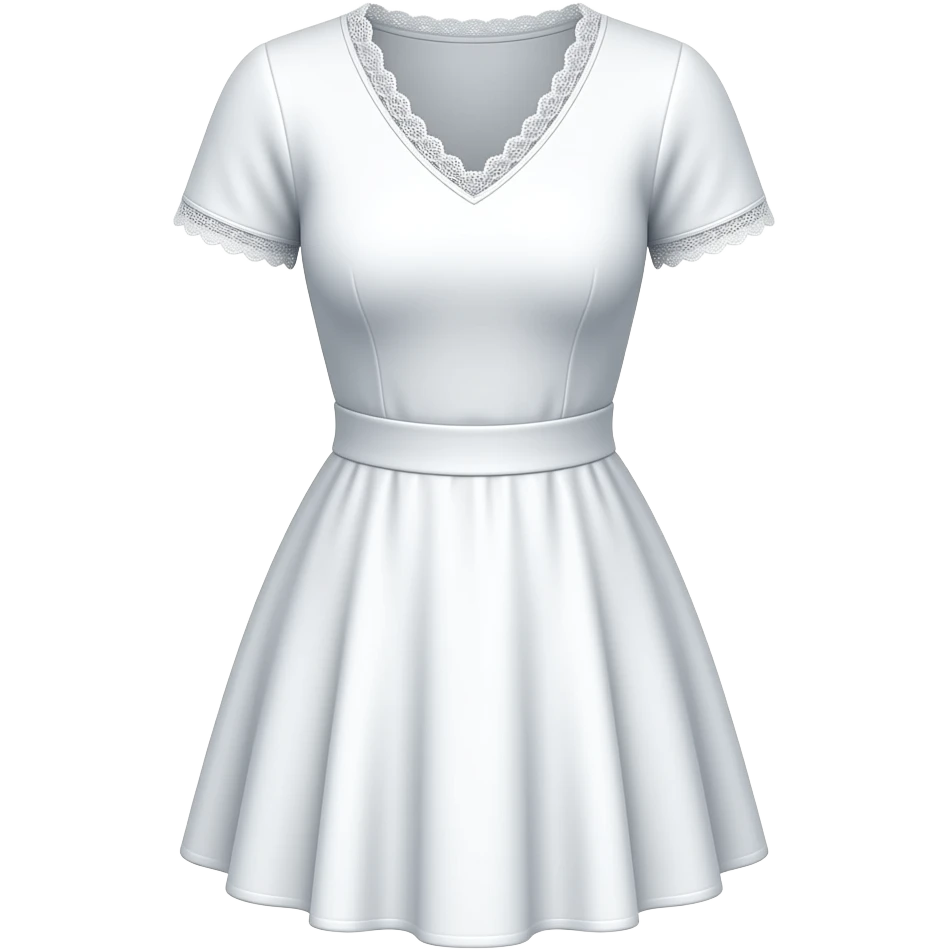 white tennis dress emoji