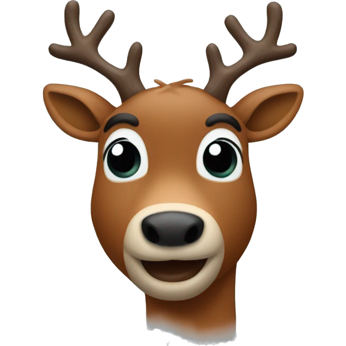 Rudolph the red nose reindeer  emoji