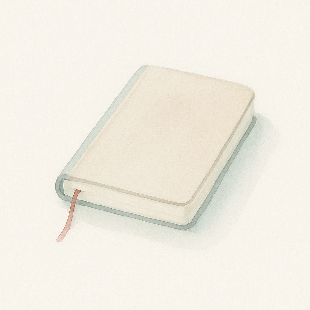 a diary, soft and artistic emoji