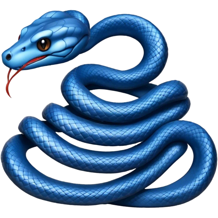 Mavi yılan emoji