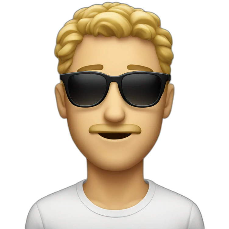 man sunglasses drooling emoji