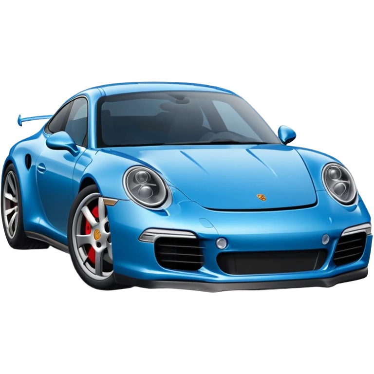 Porsche 911 bleue nuit emoji