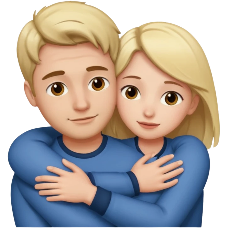 Create a man hug his girlfriend from front emoji