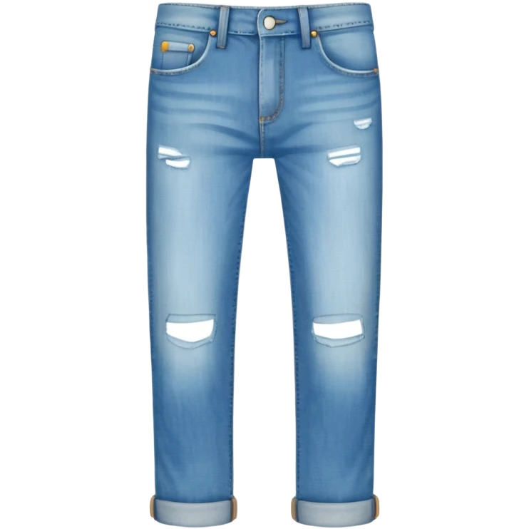 sky-blue jeans pant. emoji