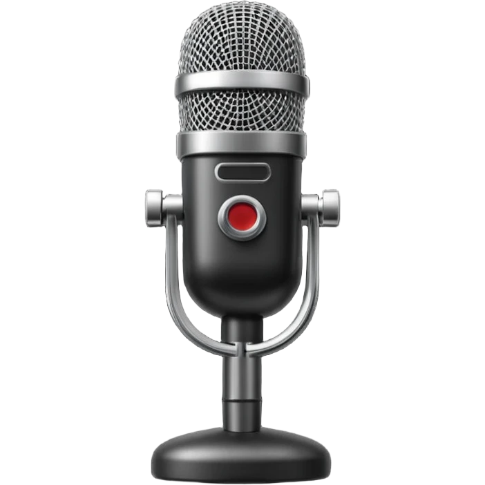 studio microphone device emoji