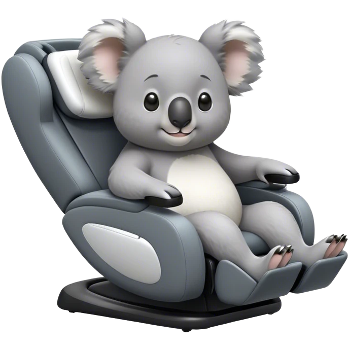 Koala in massage chair emoji