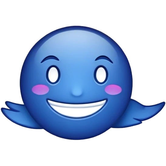 dark blue message emoji