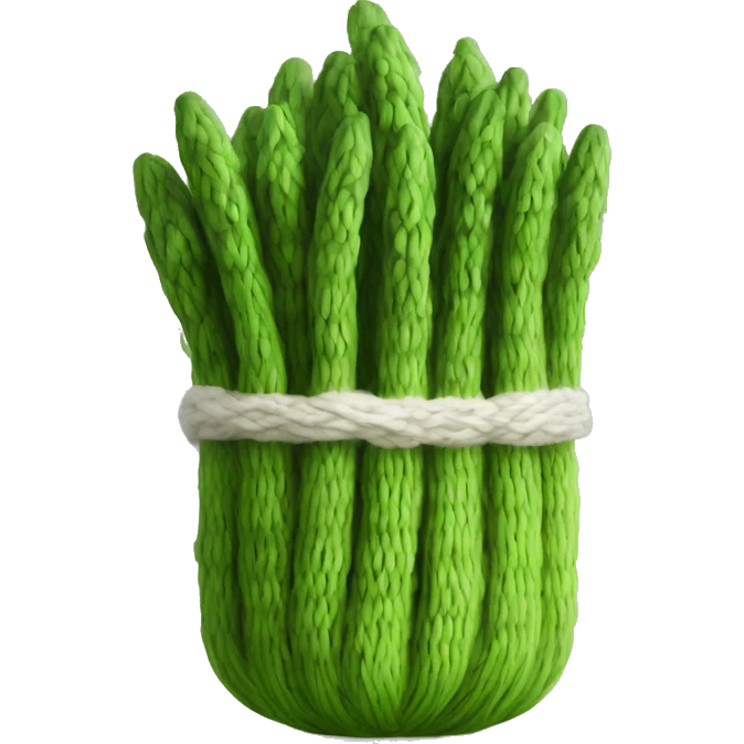 knitted asparagus emoji