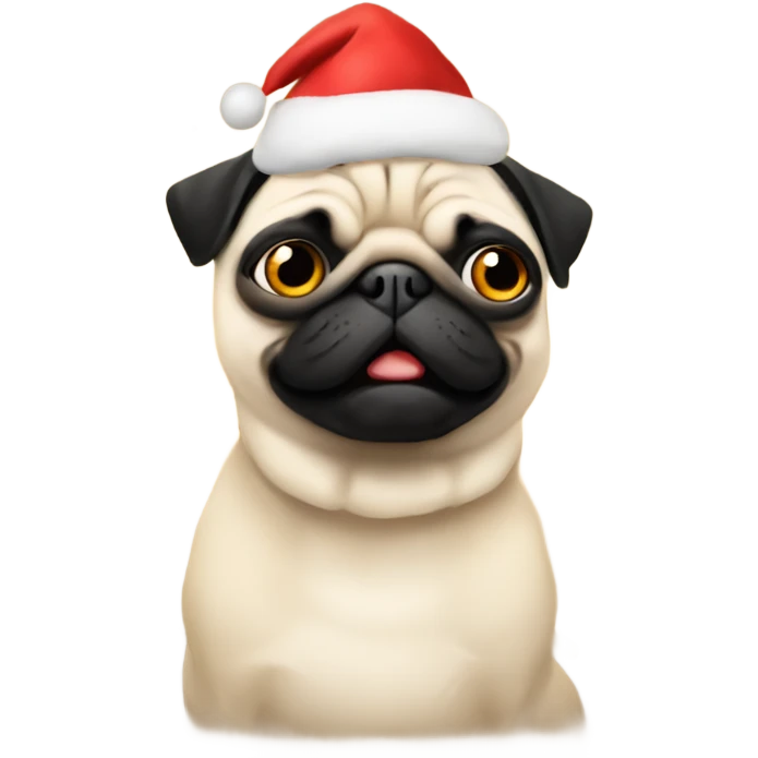 Pug celebrating New Year’s Eve  emoji