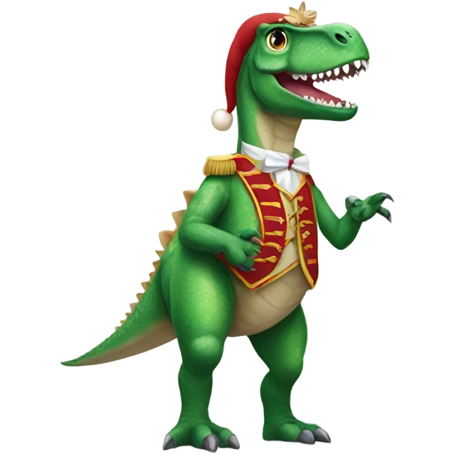 dinosaur in nutcracker costume  emoji