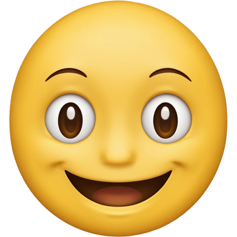 Half yellow half brown. No background. Make it look like an emoji. In smiley format. No hair emoji