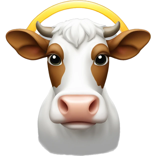 cow-with-religious-halo-nimbus-above-head emoji