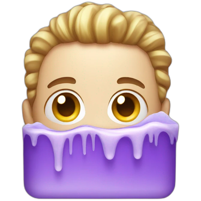 purple soap emoji