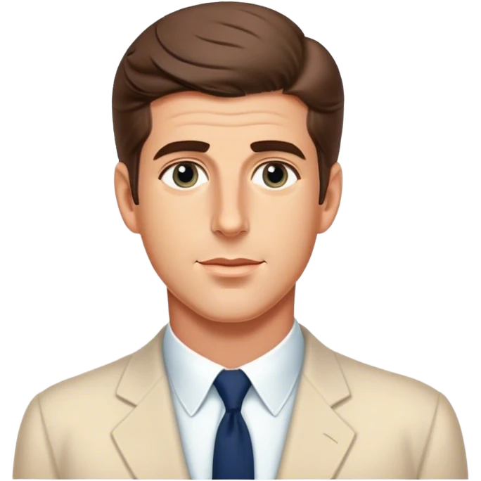 JFK Jr. (looking preppy and very dreamy) emoji