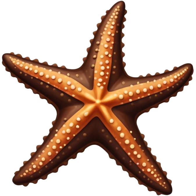 Chocolate starfish emoji