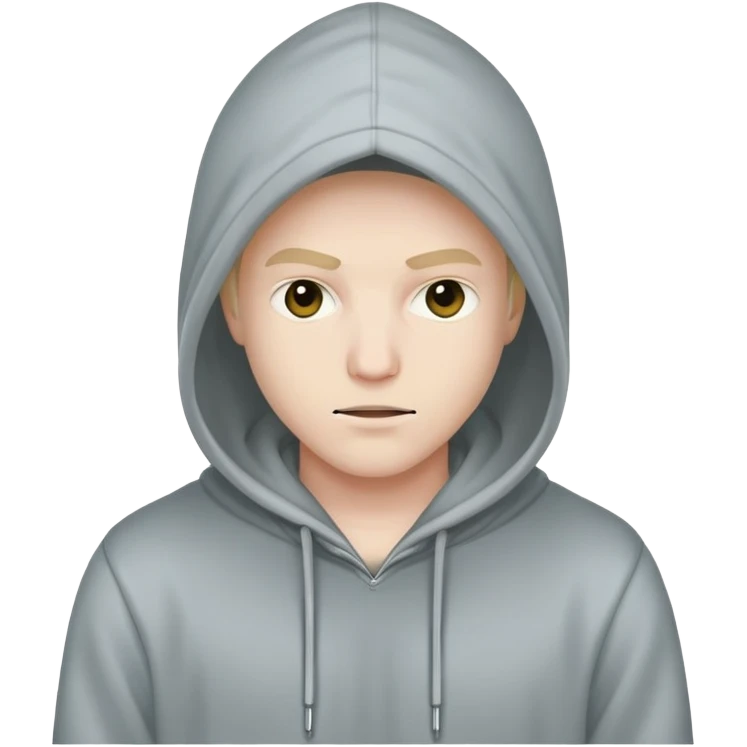 computer hacker with hoodie emoji