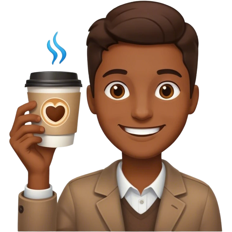 Coffee smiling emoji
