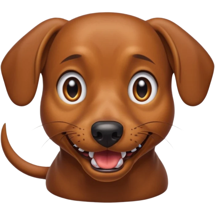 Create an angry dachshund emoji