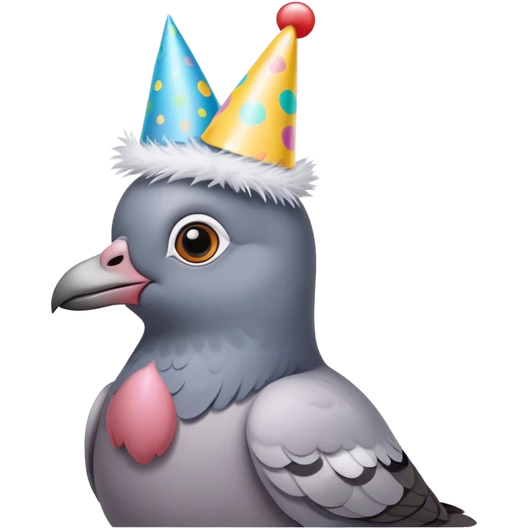 Pigeon with party hat  emoji