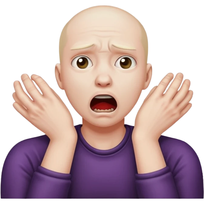 person strangling themself emoji