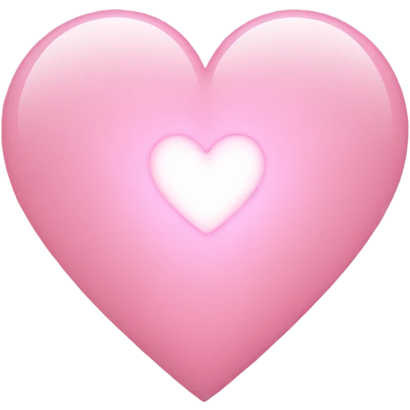 heart with light pink emoji