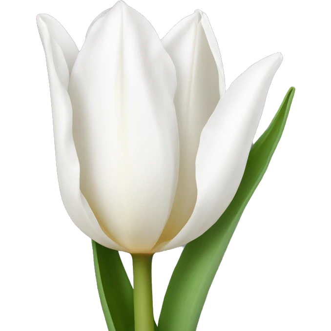 white tulip emoji