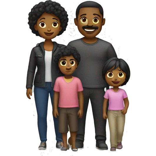 Famille noir emoji