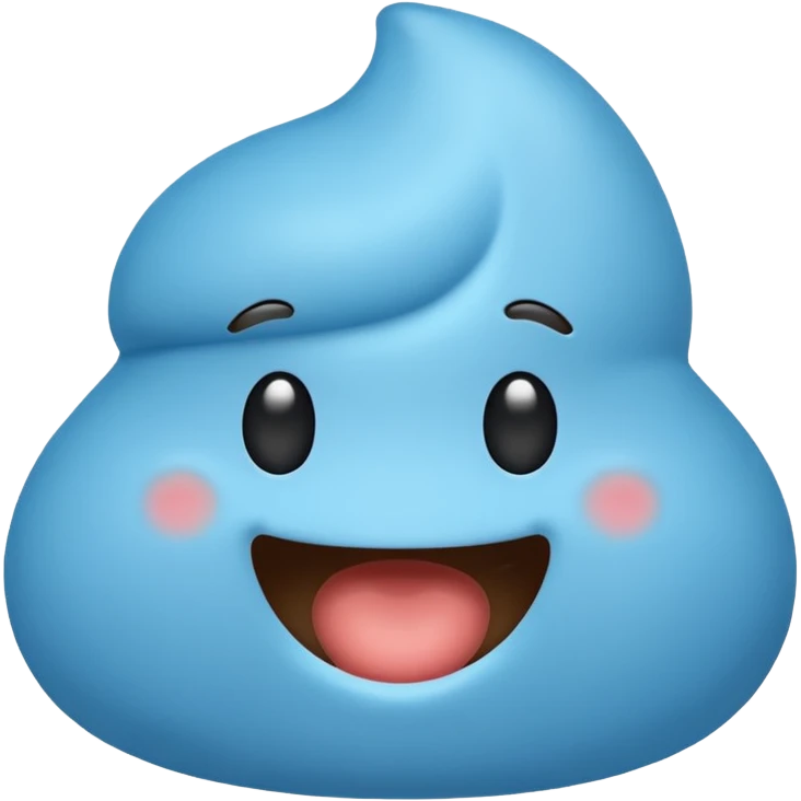 blue poop emoji emoji